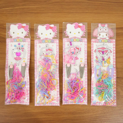 Set of stylish Wukusy hair accessories including hair clips, elastics, and decorative pins for versatile hair styling.