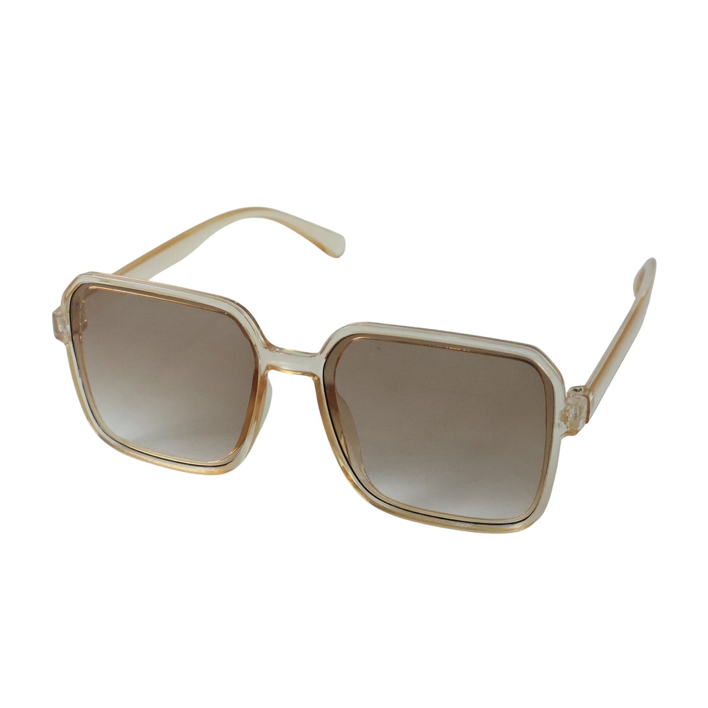 Square retro sunglasses for men and women by Wukusy with gradient tinted lenses, featuring a stylish vintage design.