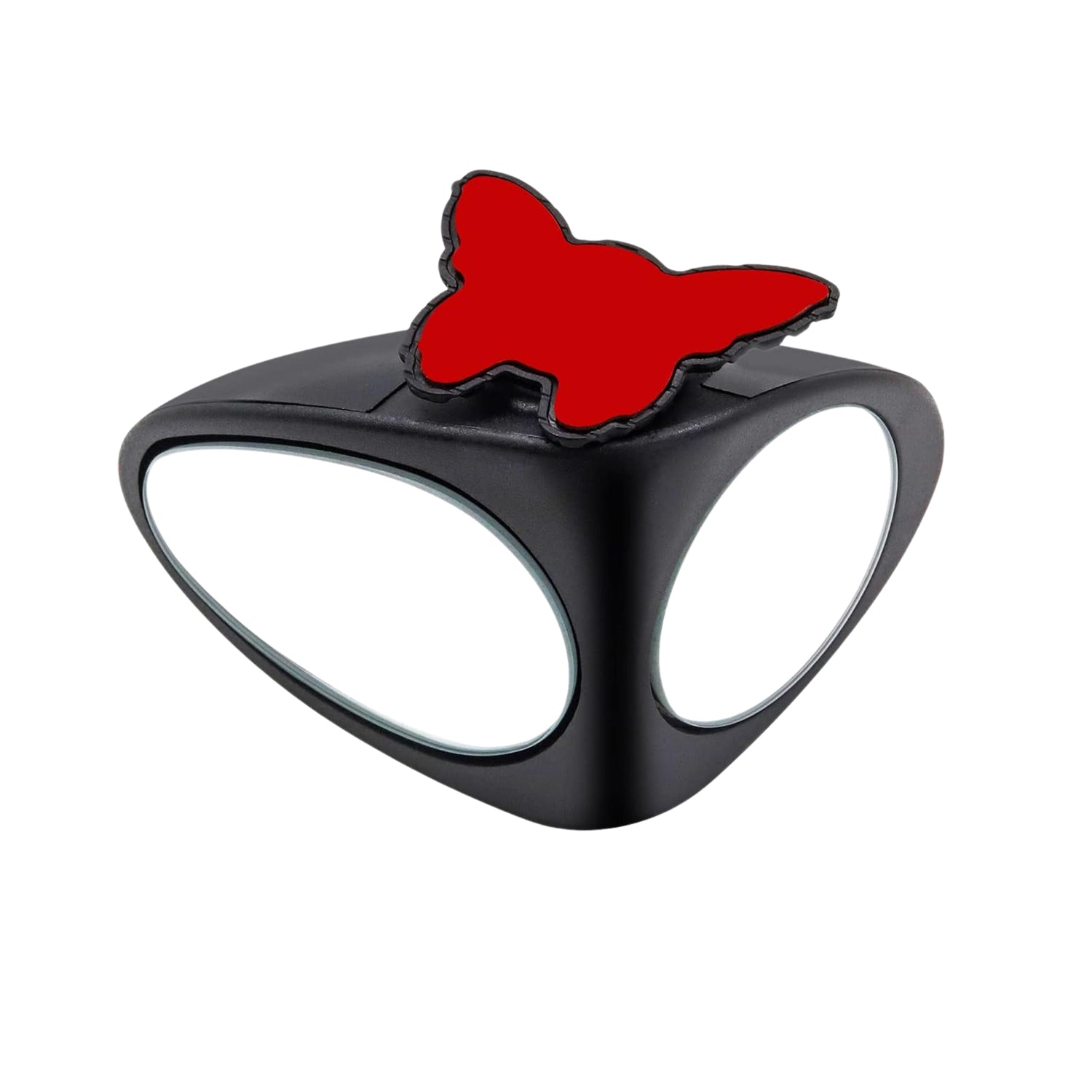 Wukusy 2-in-1 car blind spot mirror with 360° rotation, adjustable HD glass for enhanced vehicle visibility