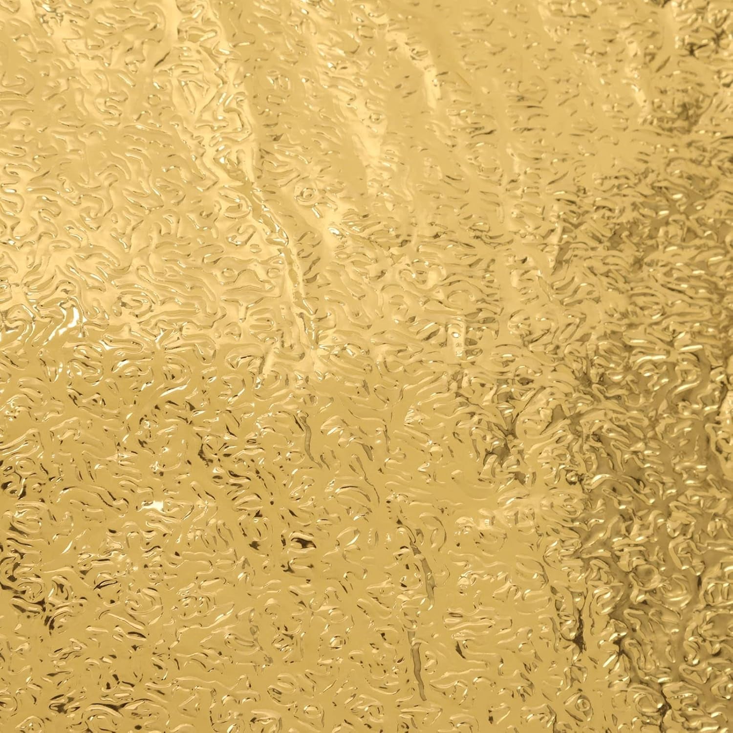 Wukusy oil-proof waterproof self-adhesive aluminum foil wallpaper in gold, 60cm by 2m, shown on a surface for kitchen or decor use.