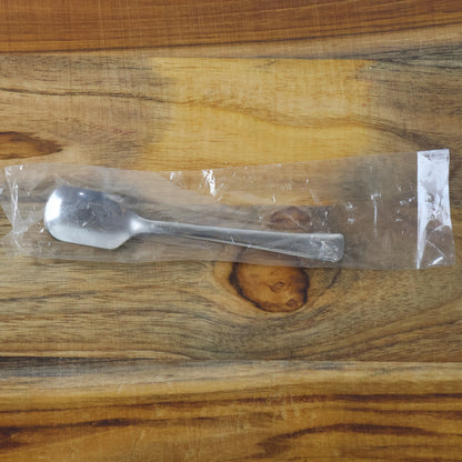 Set of three Wukusy stainless steel ice-cream spoons with ergonomic handles for easy serving and scooping ice cream.