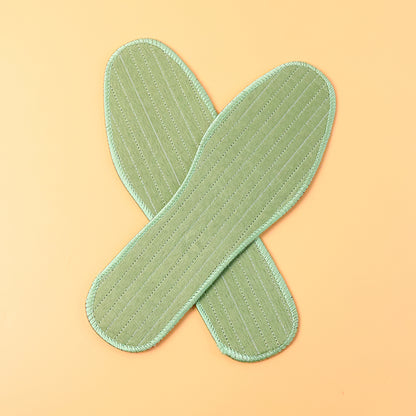 Pair of Wukusy premium comfort shoe insoles in size 45 with mixed design, providing daily foot support and cushioning.