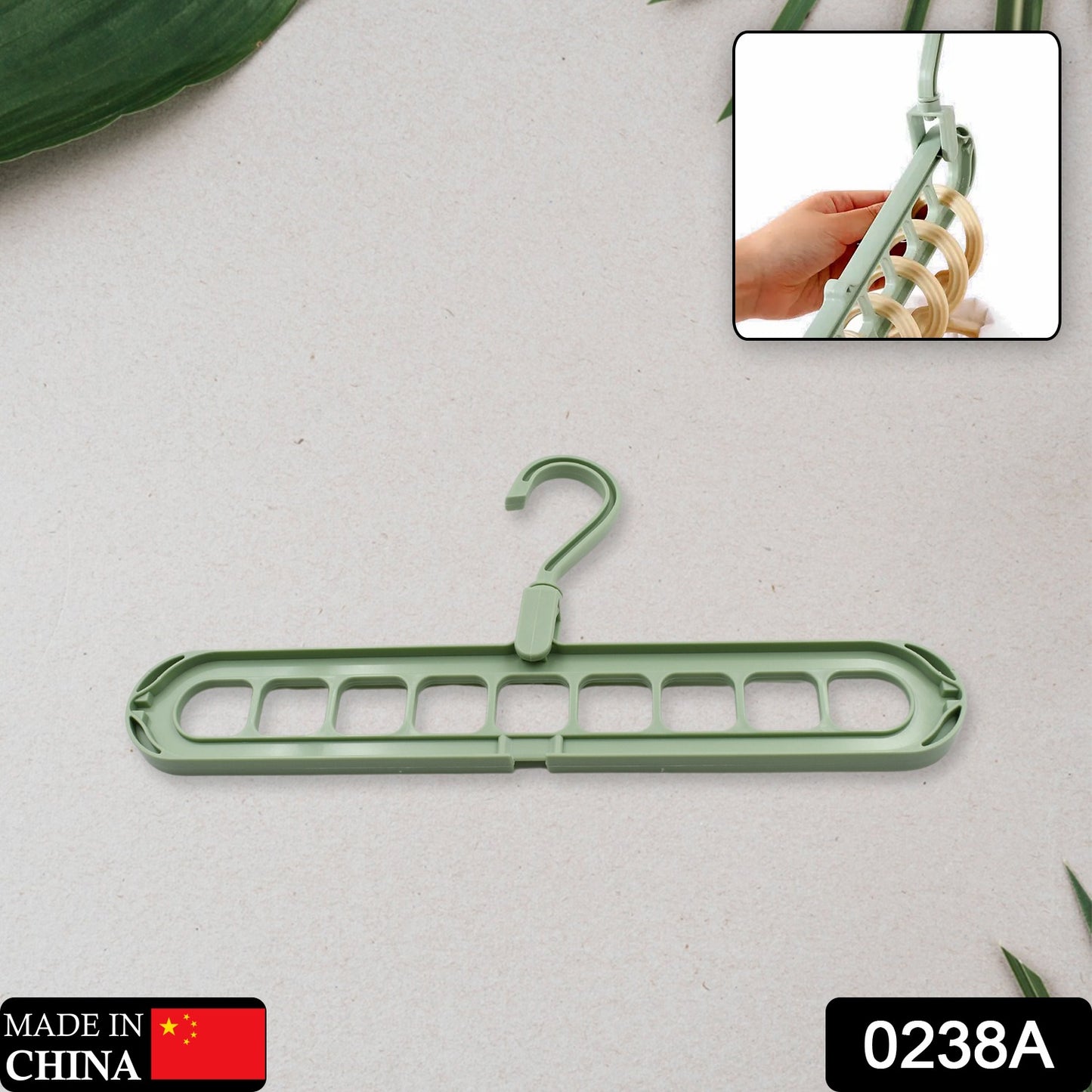Wukusy plastic hanger hook for indoor wardrobe and clothes organization, ideal for balcony, windowsill, and storage racks.