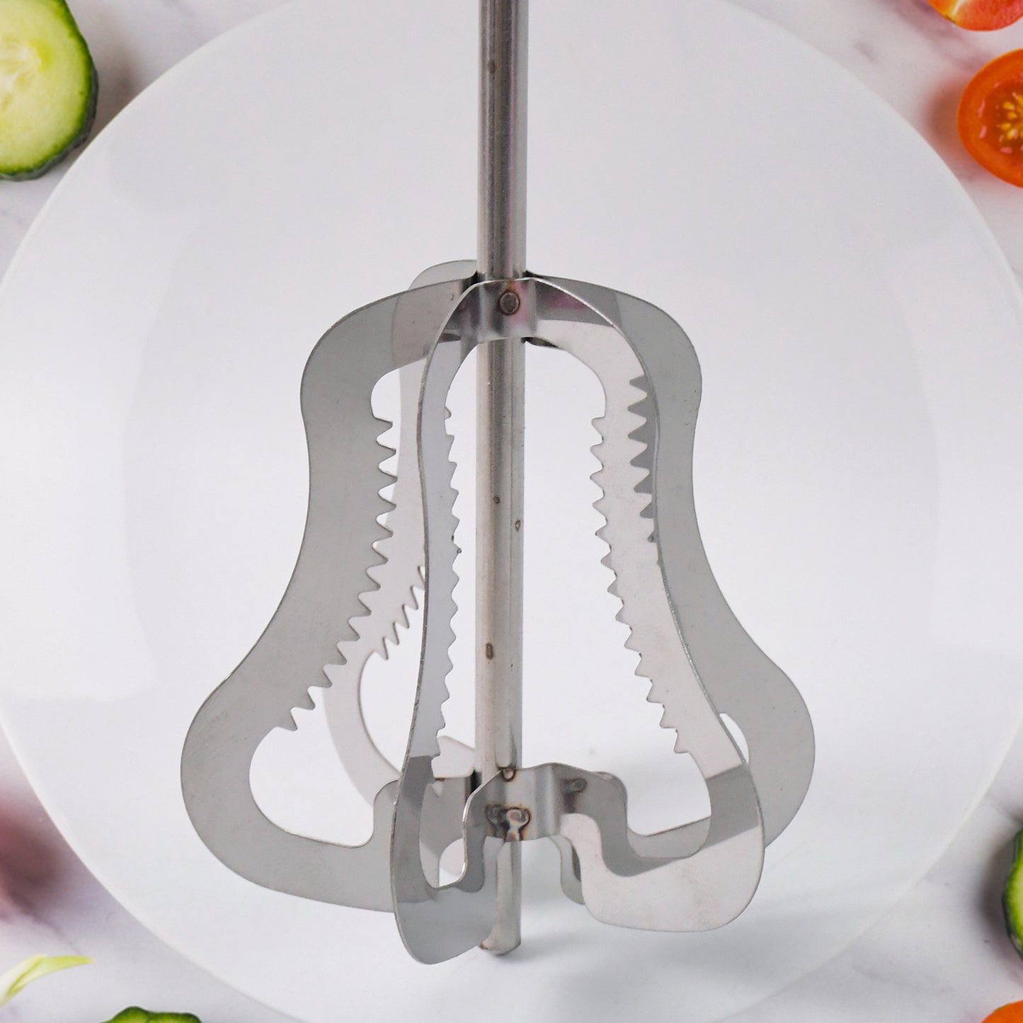 Wukusy Supermom Handy Stainless Steel Churner for home and kitchen use, featuring a compact design and durable stainless steel construction.
