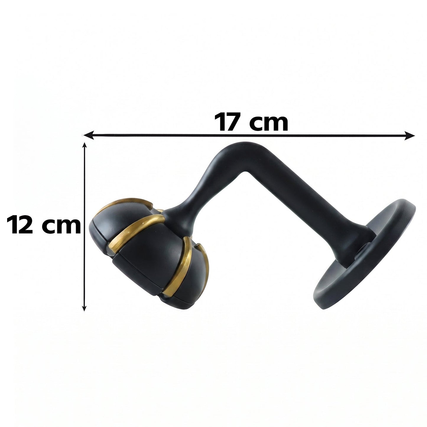 Heavy duty wall-mounted multi hook by Wukusy for keys, bags, clothes, and jewelry, attached to a clean wall surface.