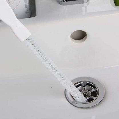 Wukusy flexible long reach drain cleaning brush, 45-45.5 cm, designed for unclogging and maintaining drains with durable bristles.