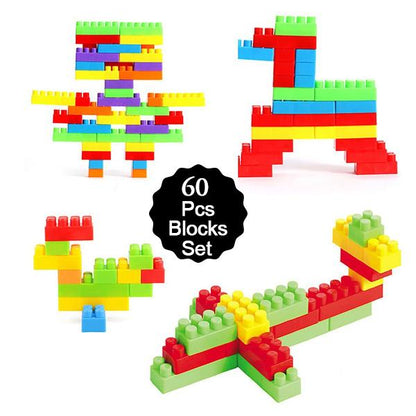 Wukusy small toy blocks bag for kids, colorful building blocks for creative play and gift-giving, perfect for children’s toy games