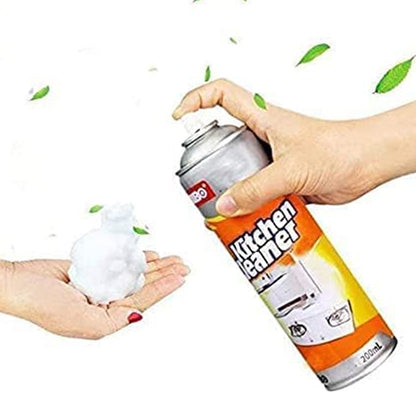 Wukusy 1331 multipurpose bubble foam cleaner spray with foam degreaser for kitchen, chimney, and grease stain removal in a 500ml bottle.