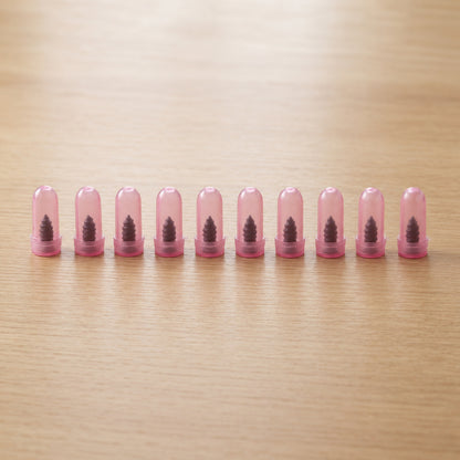 Set of 10 pink Wukusy car bike tire puncture repair nails and screws for quick, effective tire repair.