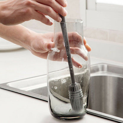 Wukusy 6151a bottle cleaning brush for household use, suitable for cleaning bottles and kitchen utensils effectively.