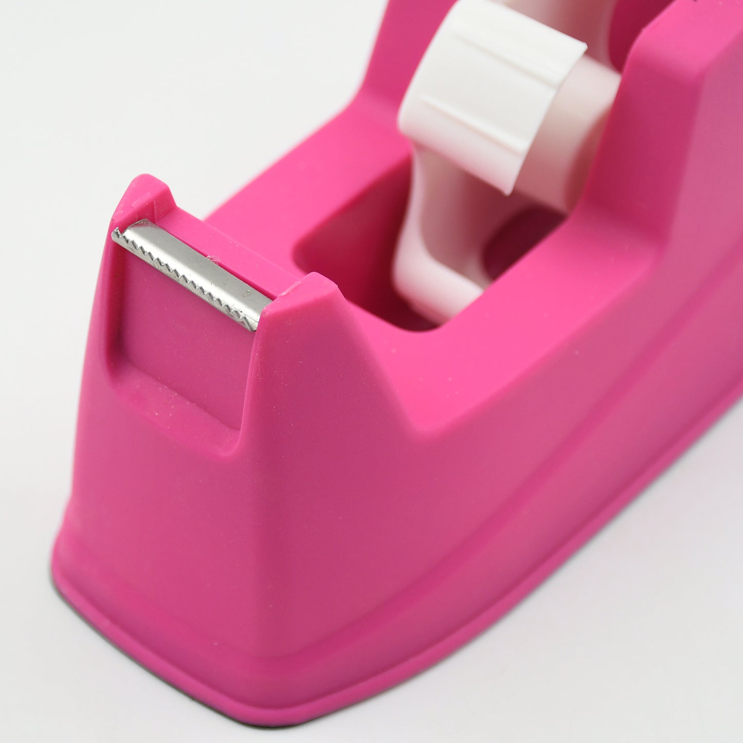 Wukusy 9506 plastic tape dispenser cutter for home office, with a built-in blade for stationary and packaging tape, 1 piece.