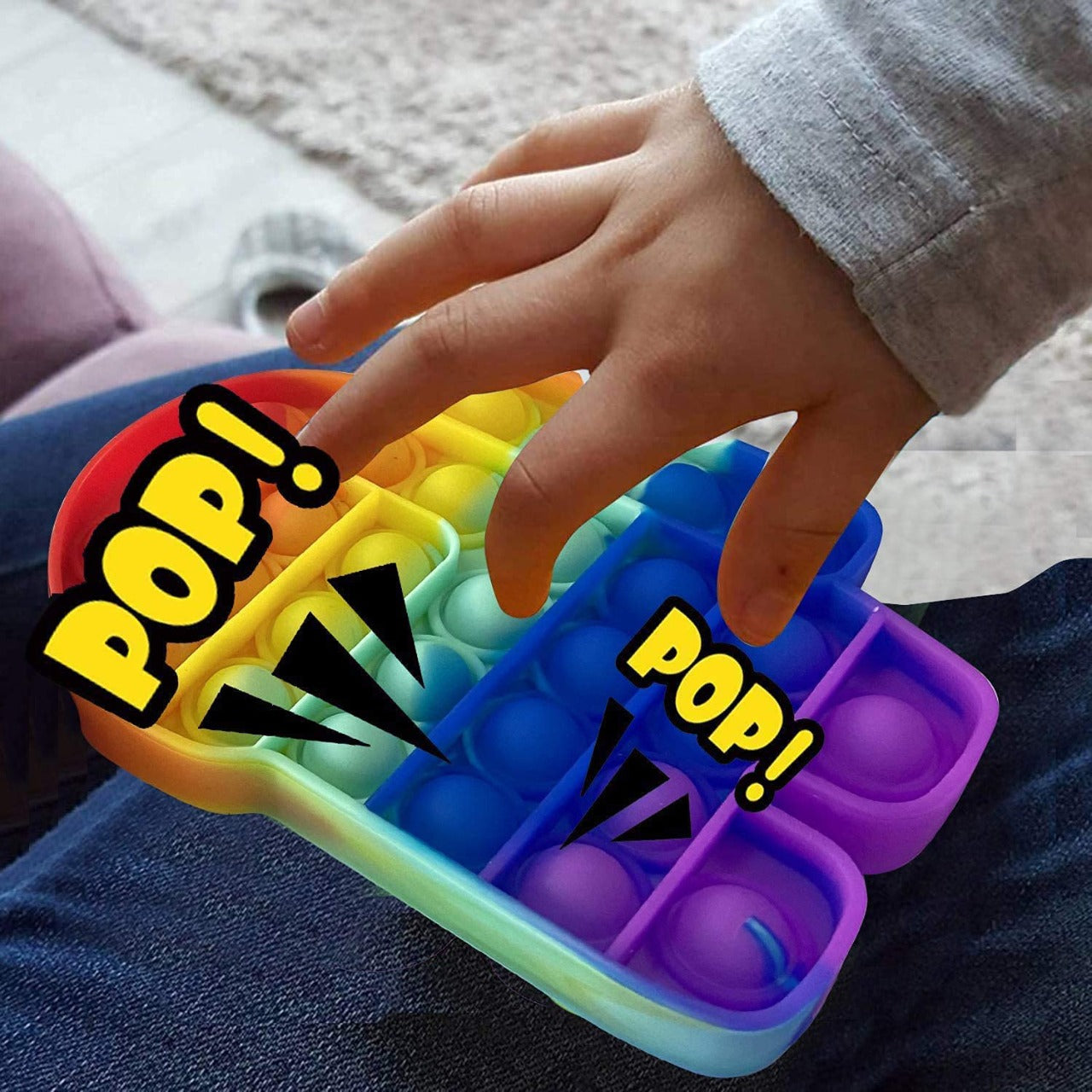 Wukusy Among Us fidget toy for kids and adults, colorful character design used for entertainment and stress relief.