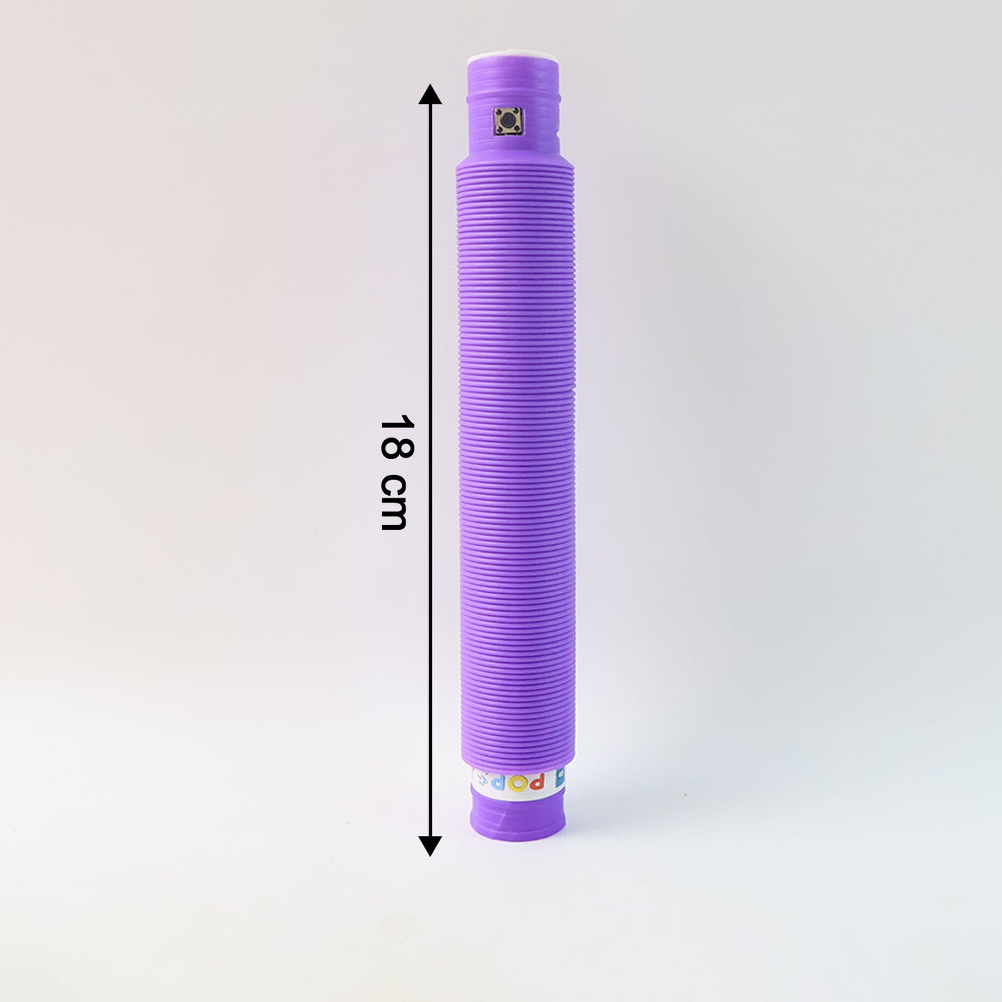 Wukusy LED Glow Pop Tube Fidget Toy in mixed colors, flexible silicone tube for stress relief and entertainment.