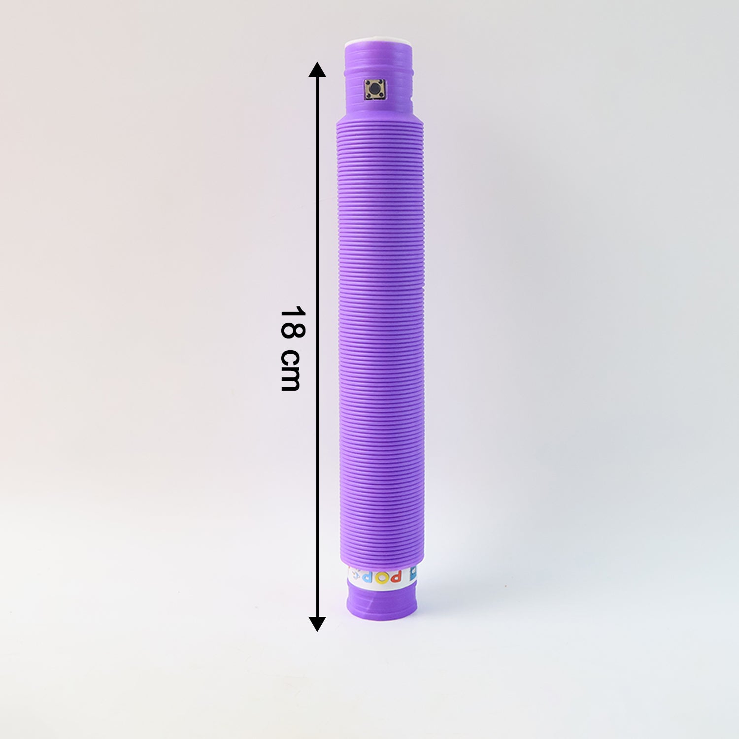 Wukusy LED Glow Pop Tube Fidget Toy in mixed colors, flexible silicone tube for stress relief and entertainment.