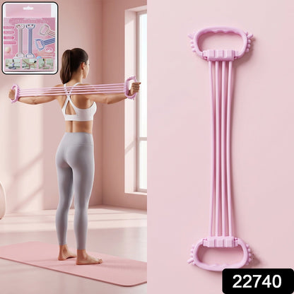 Wukusy multifunctional chest expander with three resistance tubes for home gym workouts, shown with handles and adjustable resistance