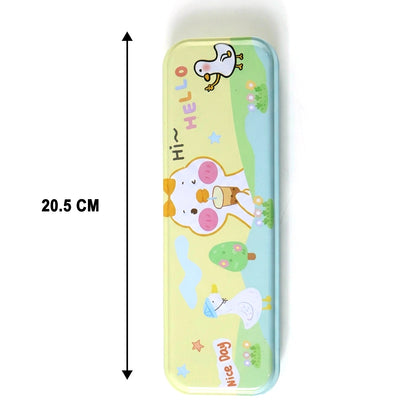 Wukusy cute cartoon geometry box stationery set with colorful pens, pencils, and accessories for school or art projects.