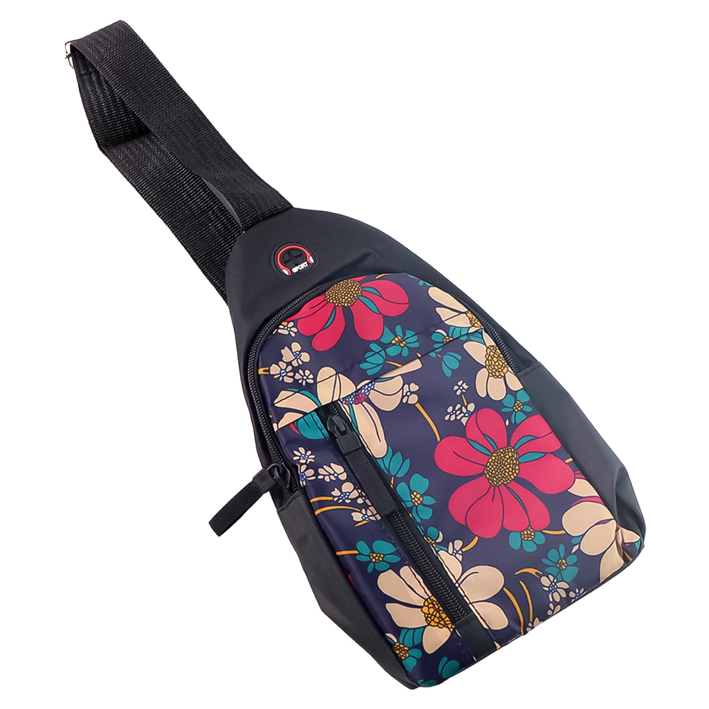 Wukusy waterproof waist bag with shoulder strap, USB charging port, earphone hook, ideal for travel and office use.