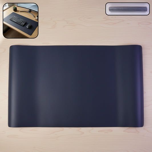 Large Wukusy premium desk mat mouse pad in black, 60x35 cm, with smooth surface and non-slip base for comfortable workspace.