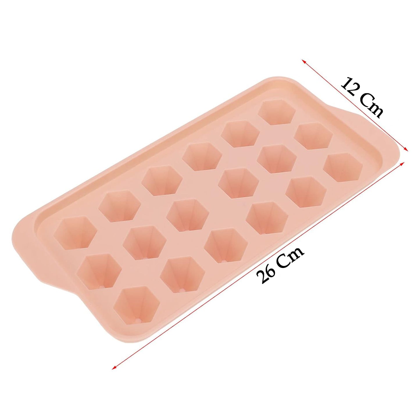 Wukusy durable plastic ice cube tray with 12 compartments for making ice cubes in a home kitchen setting