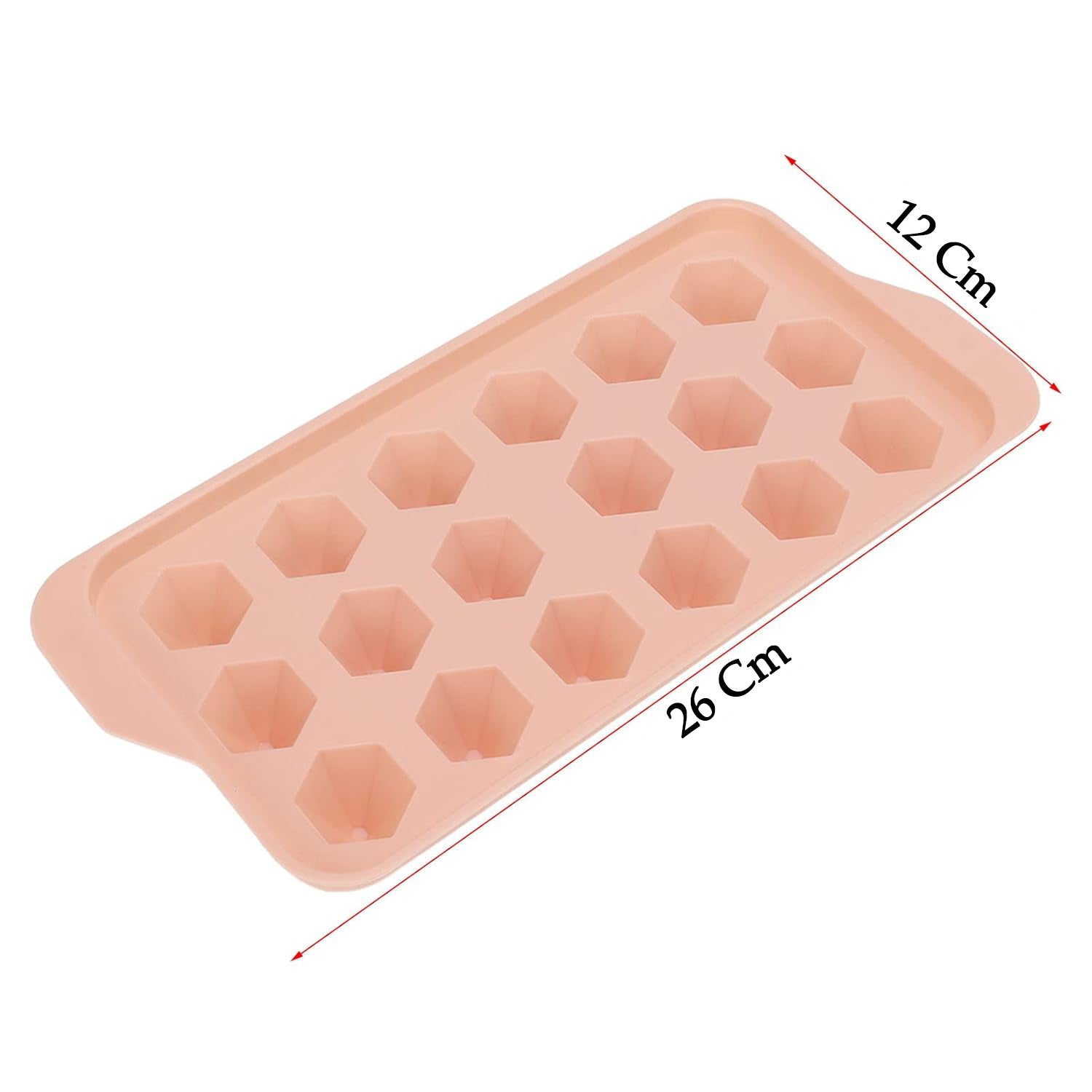 Wukusy durable plastic ice cube tray with 12 compartments for making ice cubes in a home kitchen setting