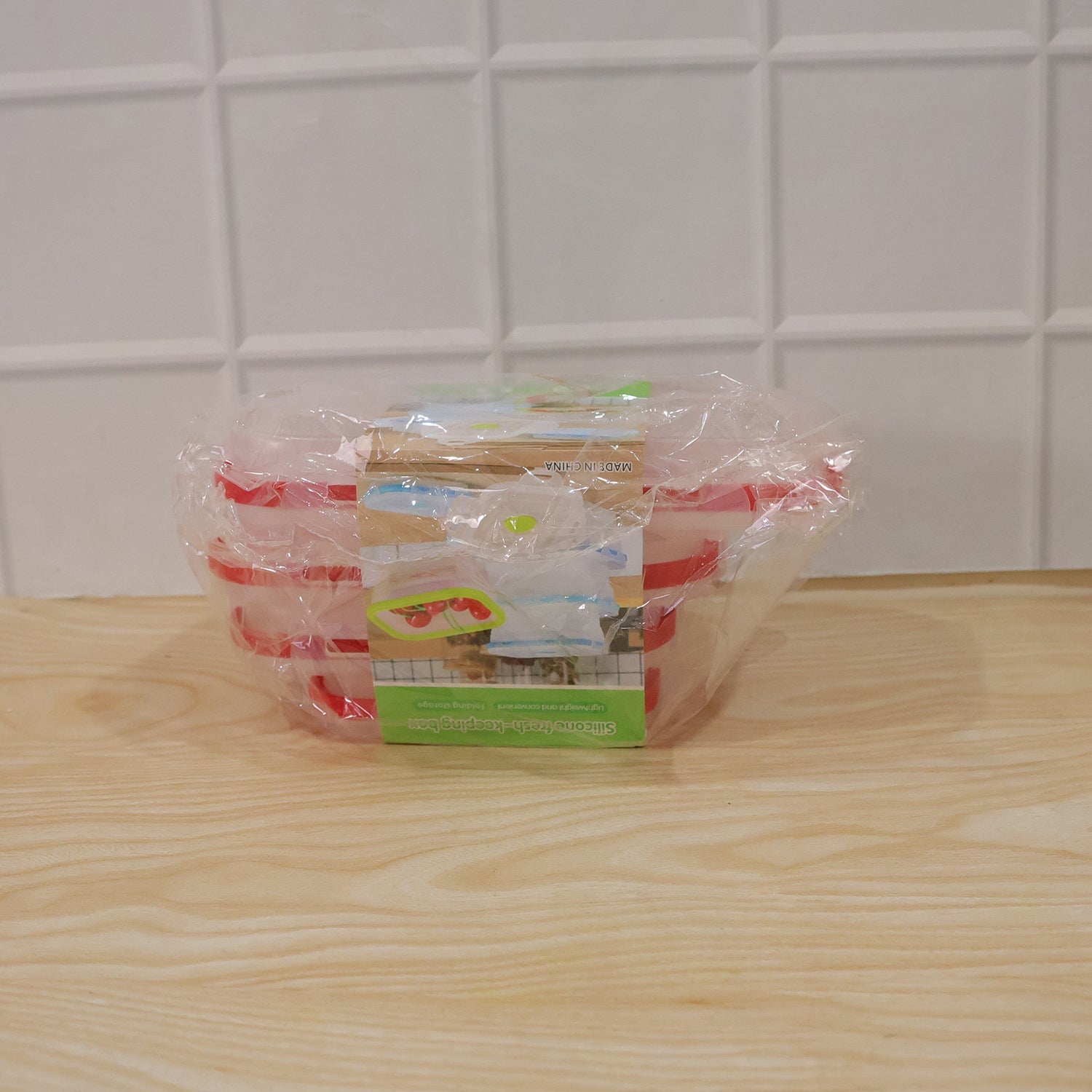 Collapsible Food Storage Container Set Airtight Foldable Lunch Box (4 Pc Set)