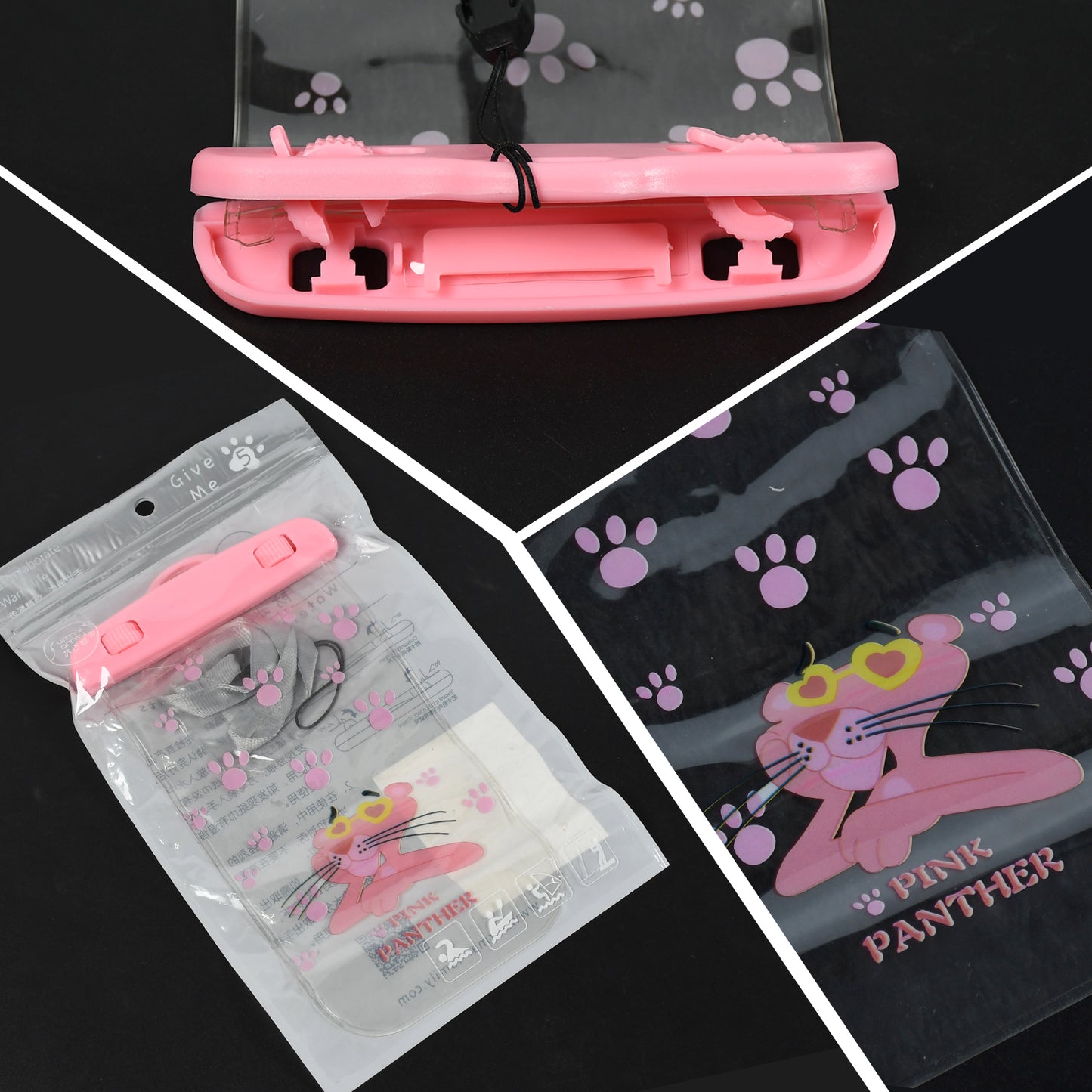 Wukusy waterproof zip lock mobile pouch for all phones, underwater mobile case, transparent plastic cover for mobile accessories