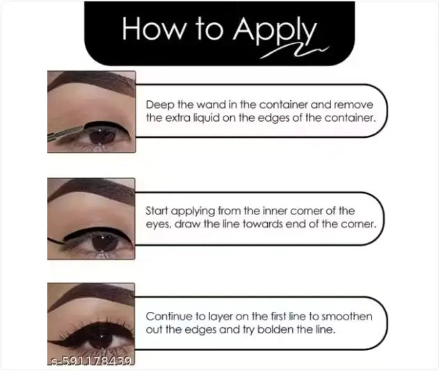 Ekom waterproof mascara in a tube, designed for smudge-proof, long-lasting eye makeup, shown in a close-up image.