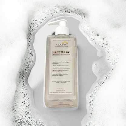 Ekom Nourix Lift Me Up Serum and Face Wash combo set, featuring skincare products with uplifting and cleansing properties.
