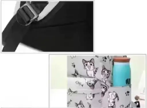 Grey synthetic bag for girls by Ekom, a fashionable accessory suitable for school, college, and tuition use.