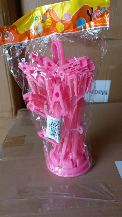 Wukusy 7045 plastic foldable underwear drying hanger with 16 clips for drying underwear, socks, bras, towels, and baby clothes.