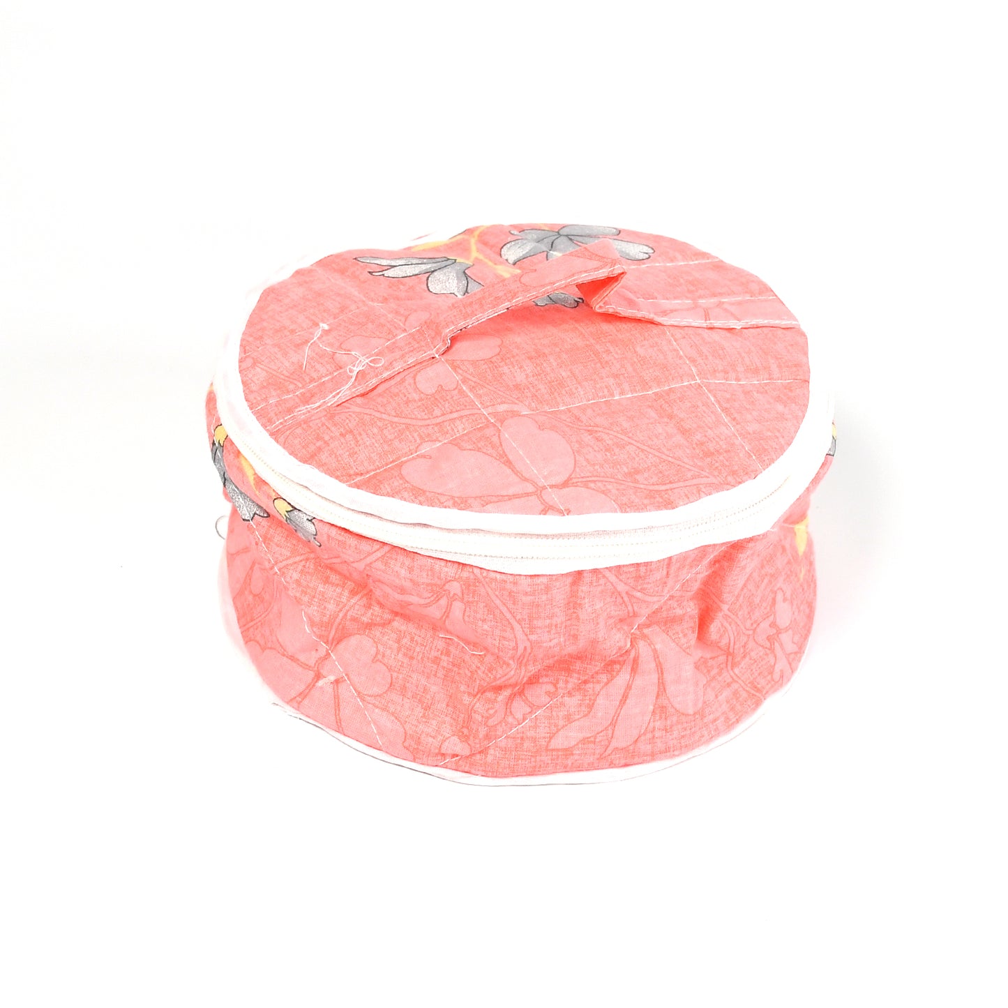 Wukusy 5315 Hot Chapatti Box with colorful cotton cloth casserole basket for storing rotis and rumals in a home kitchen setting