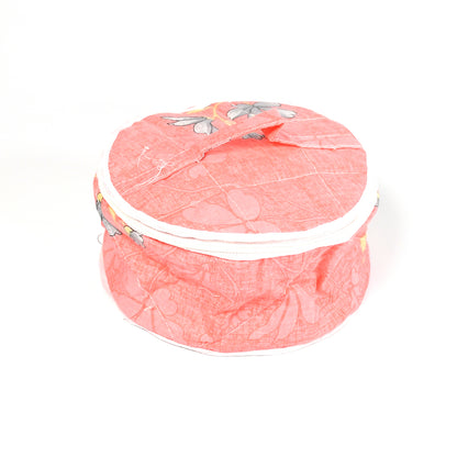 Wukusy 5315 Hot Chapatti Box with colorful cotton cloth casserole basket for storing rotis and rumals in a home kitchen setting