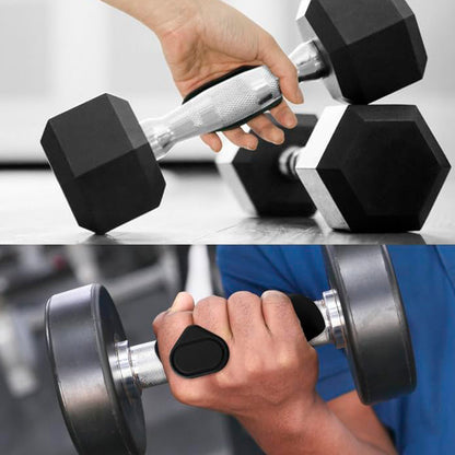 Pair of Wukusy gym hand grip support pads for enhanced grip and wrist comfort during weightlifting or fitness workouts