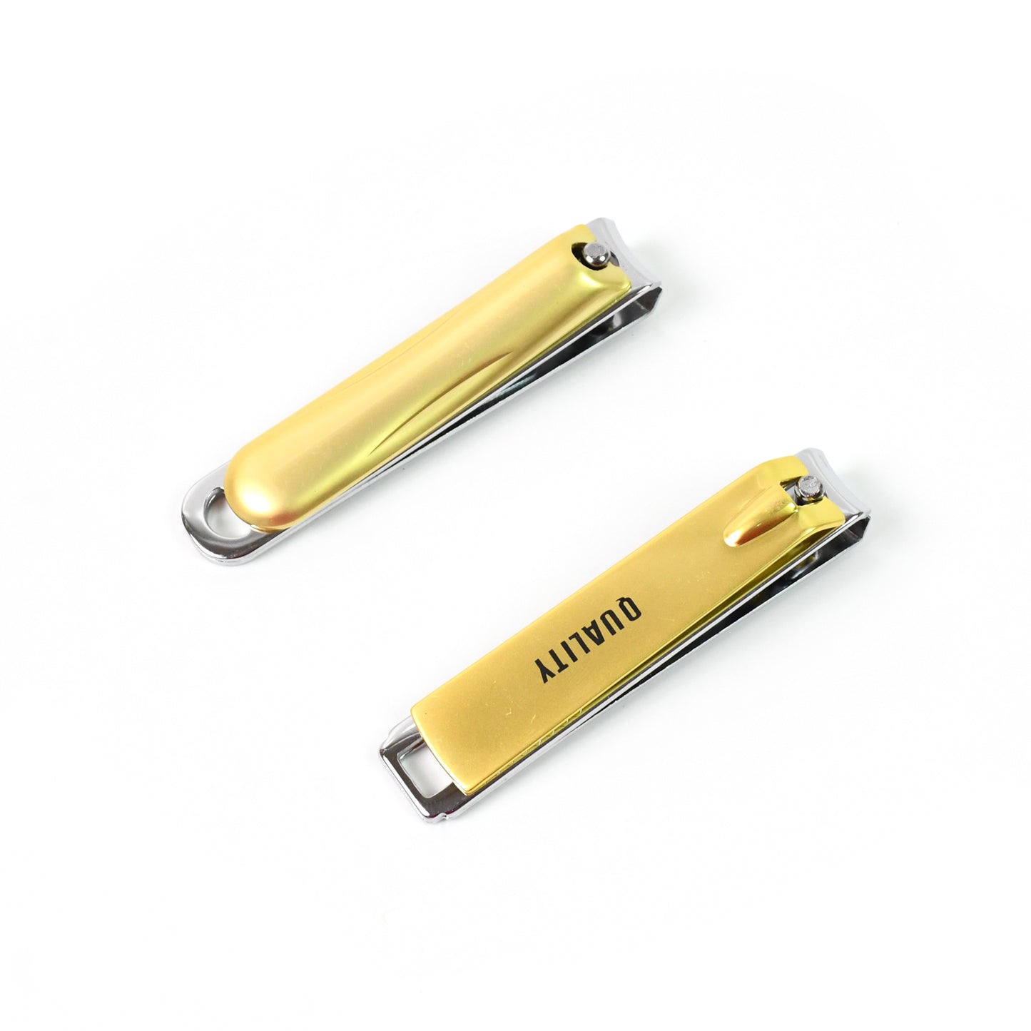 Wukusy stainless steel folding portable large nail clippers with built-in nail file, suitable for home grooming and personal care.