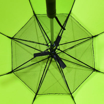 Wukusy sun umbrella with built-in fan and power bank, designed for summer outdoor comfort, featuring a sturdy canopy and integrated fan.