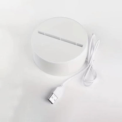Wukusy LED acrylic message board night lamp used as modern home decor with illuminated message display.