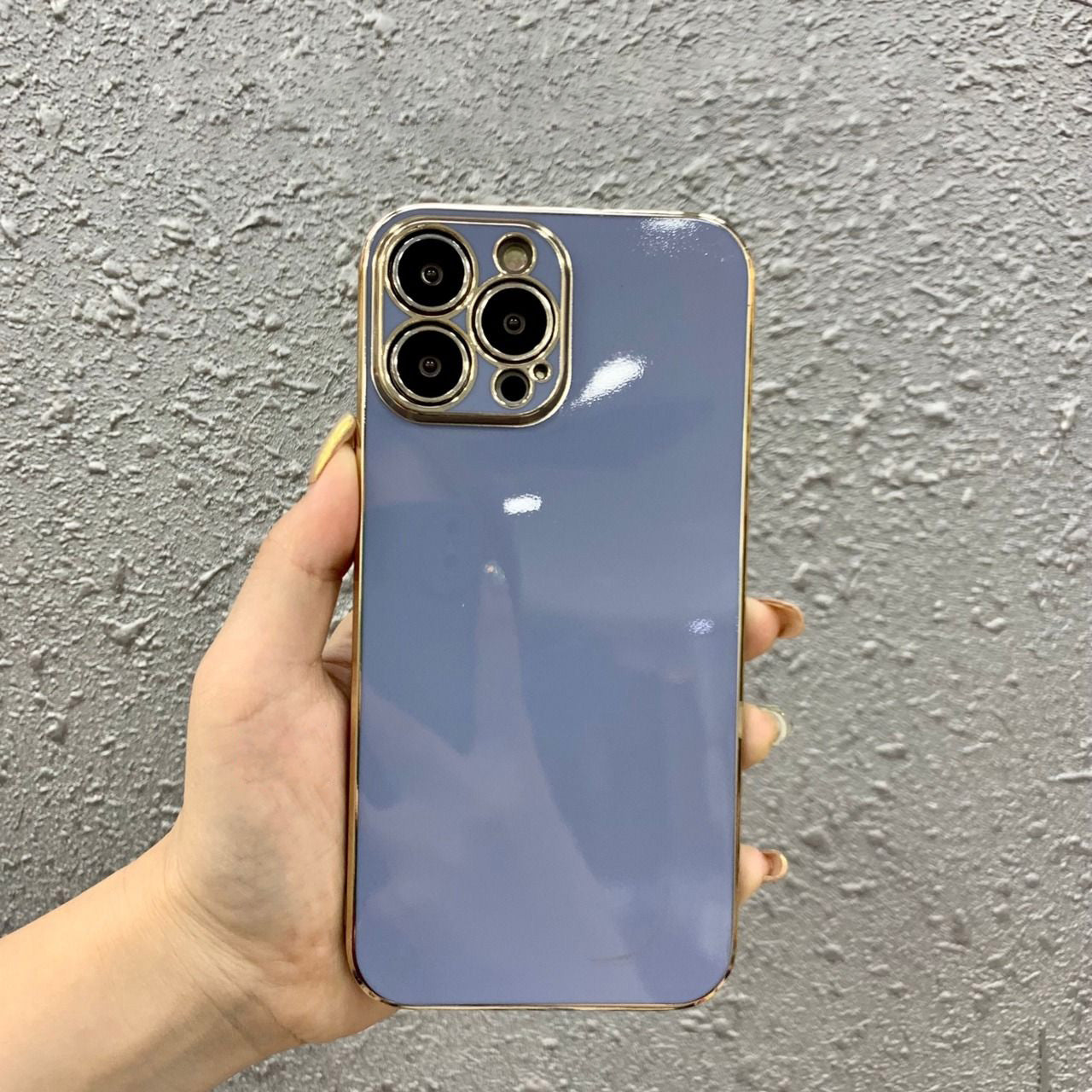 Wukusy 6D chrome hard protection case for Realme smartphone, featuring a sleek, durable design with chrome finish.