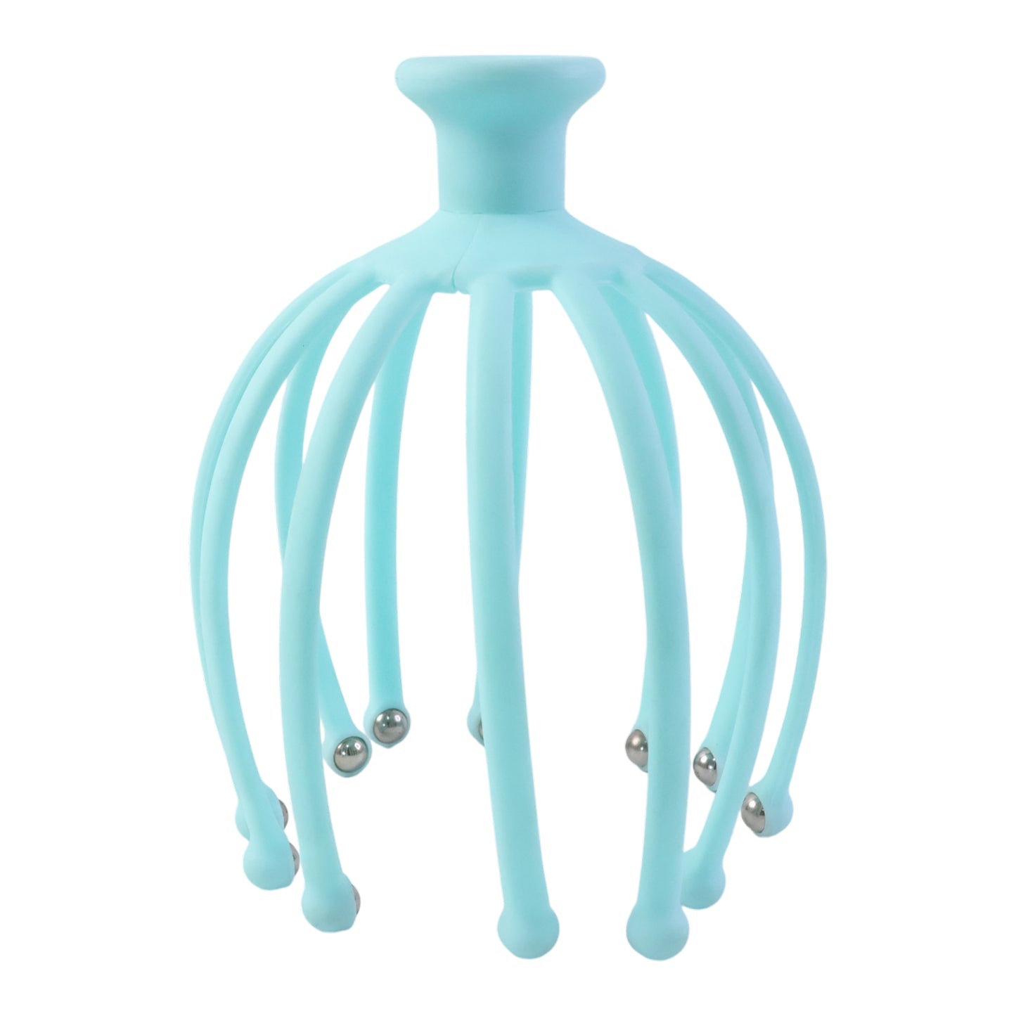 Wukusy manual scalp massager for stress relief with multiple massage nodes, handheld design, and ergonomic grip.