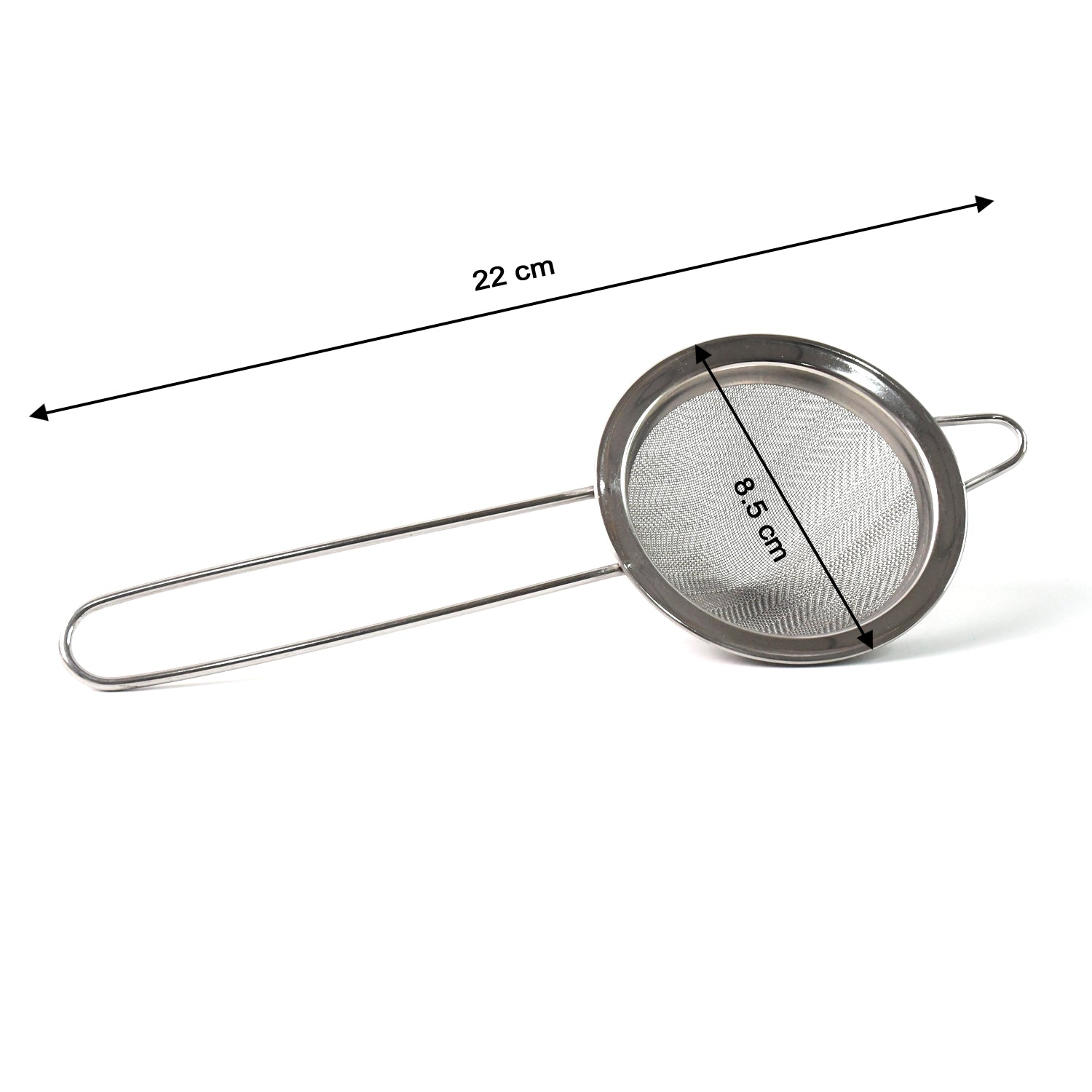 Wukusy Supermom Slim stainless steel strainer, 1-piece, kitchen tool for sifting and draining in home and kitchen use