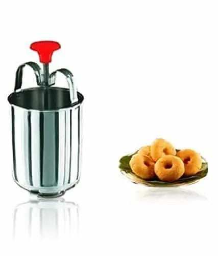 Wukusy stainless steel medu vada and donut maker for perfectly shaped, crispy vadas and donuts in a kitchen tool.