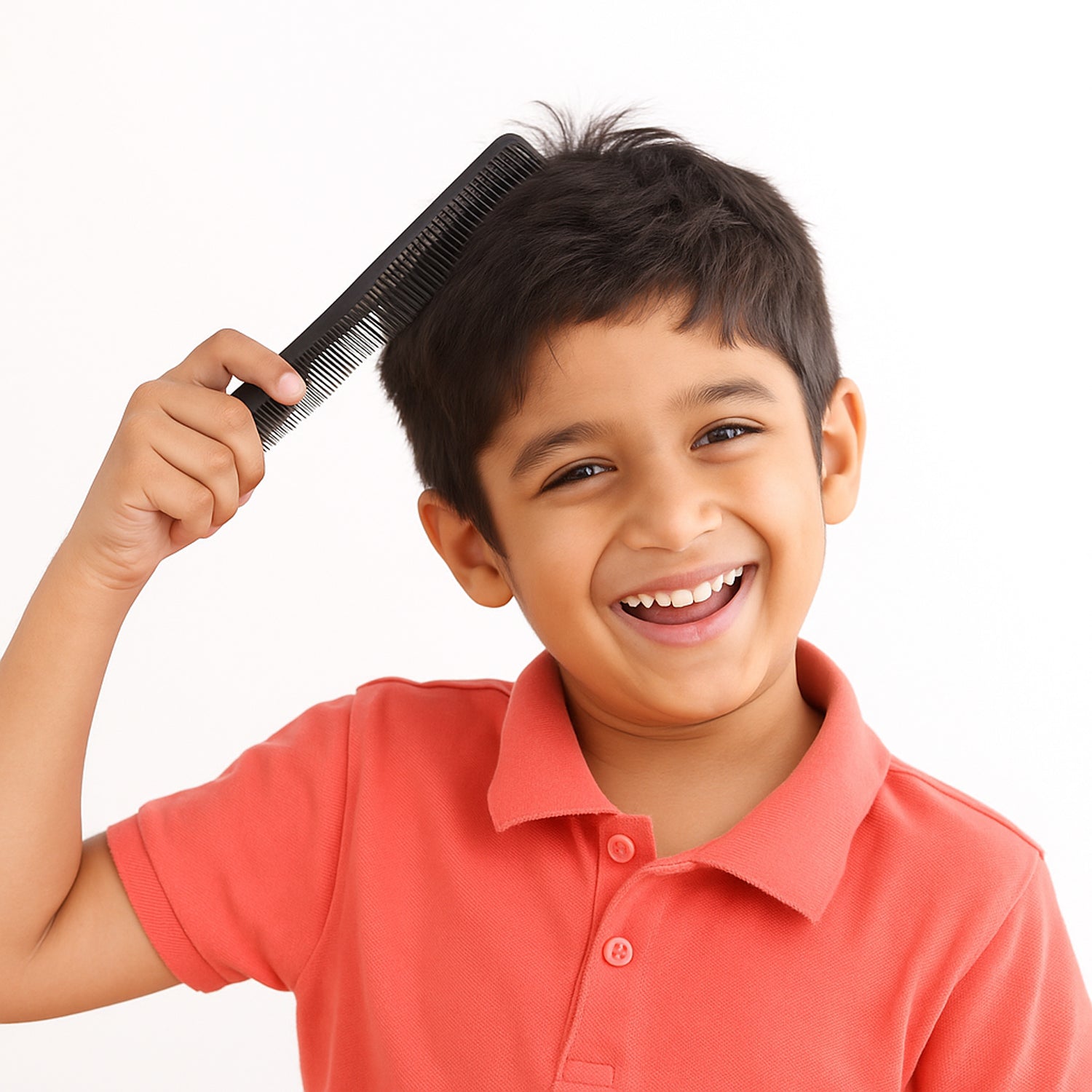 Wukusy professional dual-tooth styling comb with fine and wide teeth, ideal for versatile hair grooming and styling.