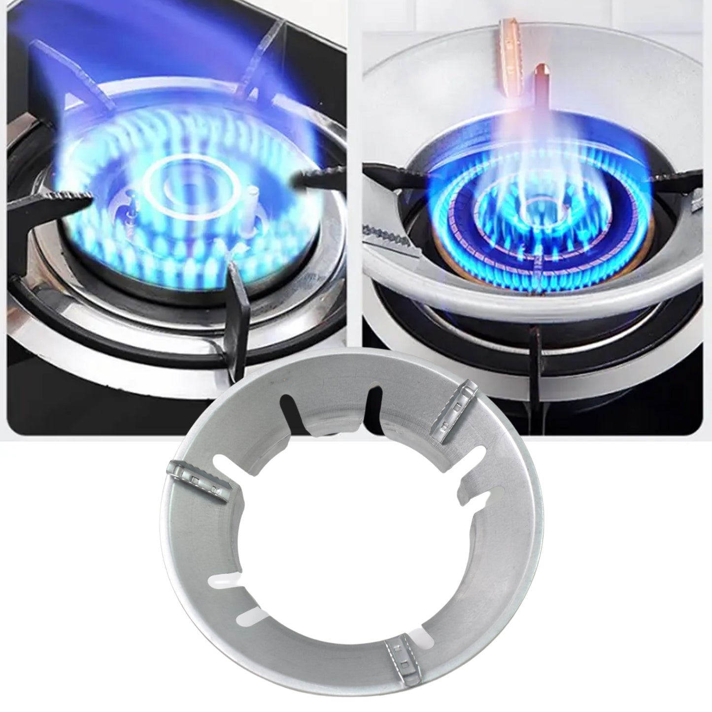 Wukusy gas stove burner cover stand, 221 GM, single black stand for protecting and organizing stove burners.