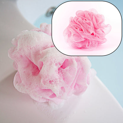 Six Wukusy bath shower loofah sponges for body scrubbing, in a pack of 6, shown in the image.