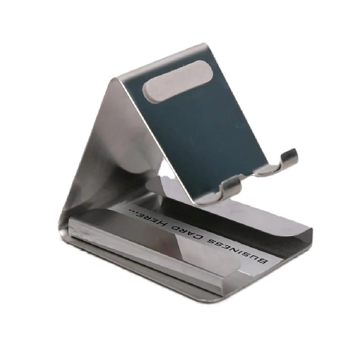 Wukusy premium small desktop mobile phone stand holder for smartphones, shown holding a smartphone on a clean desk surface.