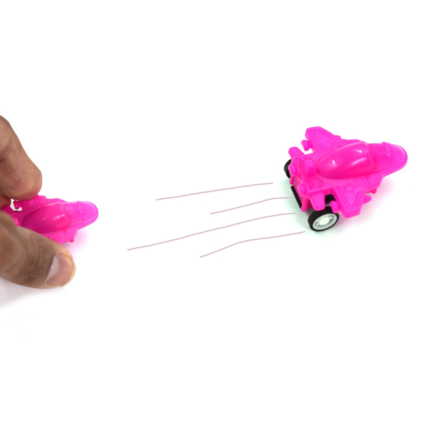 Wukusy 4406 Int Pull Back Mini Plane toy with colorful design, small size, and detailed features for kids' play and collection.