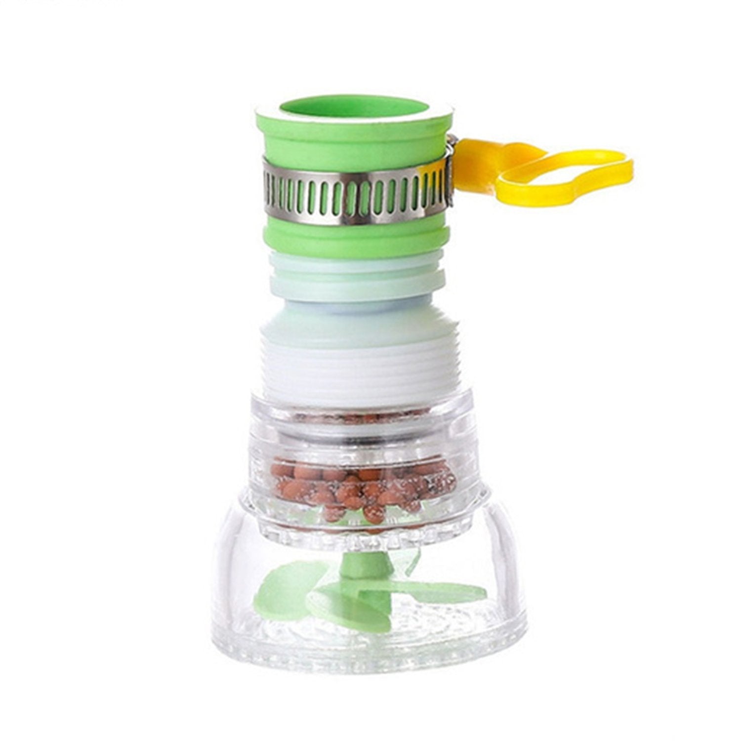 Wukusy 360° water-saving kitchen faucet expandable water valve splash regulator with adjustable flow control.