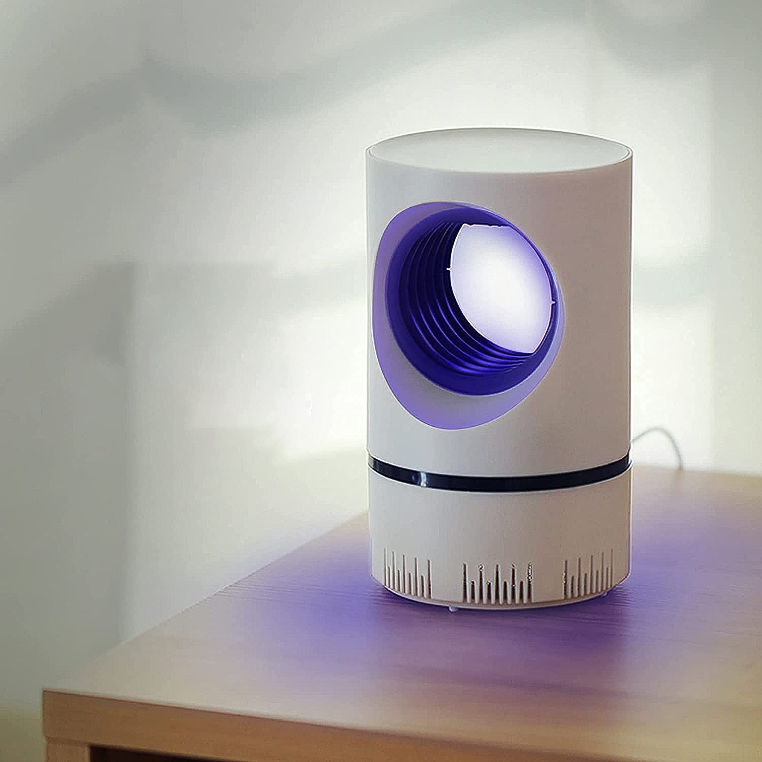 Wukusy electronic LED mosquito killer lamp for home, insect trap with electric power, eco-friendly design, suitable for household use.