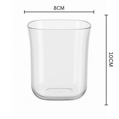 Set of six Wukusy Supermom plastic Mojito glasses, 300ml capacity, clear and durable for cocktails or beverages.