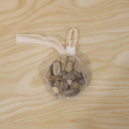 Set of natural river pebbles stones by Wukusy, ideal for aquarium, vase, planter, and garden decor.