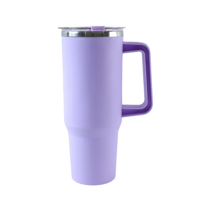 Wukusy Konvex large capacity insulated tumbler mug with handle and straw, 1200 ml, featuring a sleek design and durable insulation